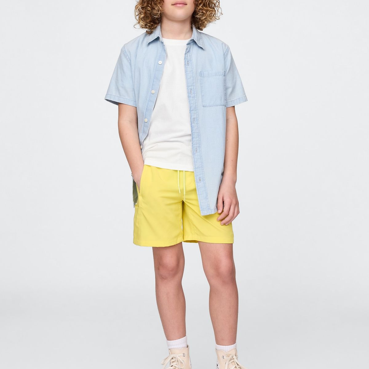 GAP - Short Niño Hybrid Cargo Amarillo Gap