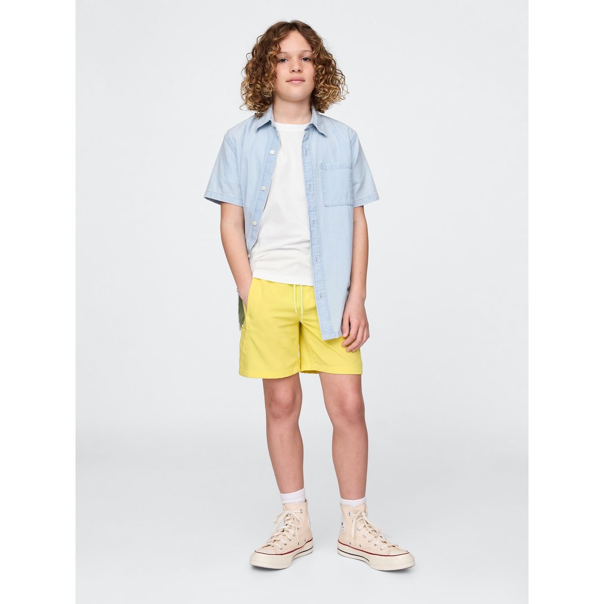 GAP - Short Niño Hybrid Cargo Amarillo Gap