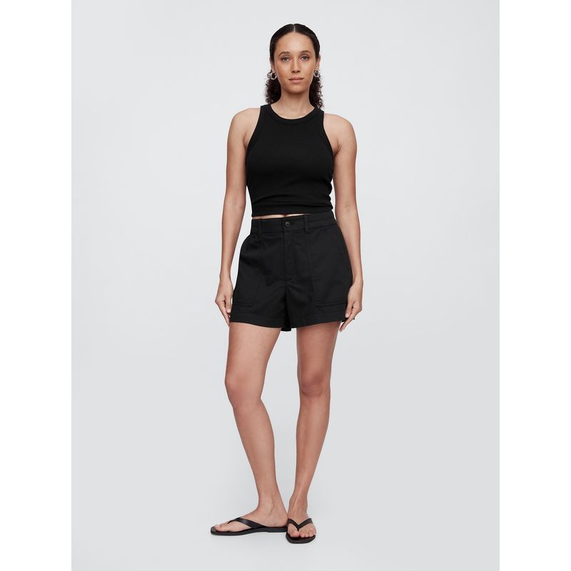 GAP - Short Mujer 4" Twill Negro Gap