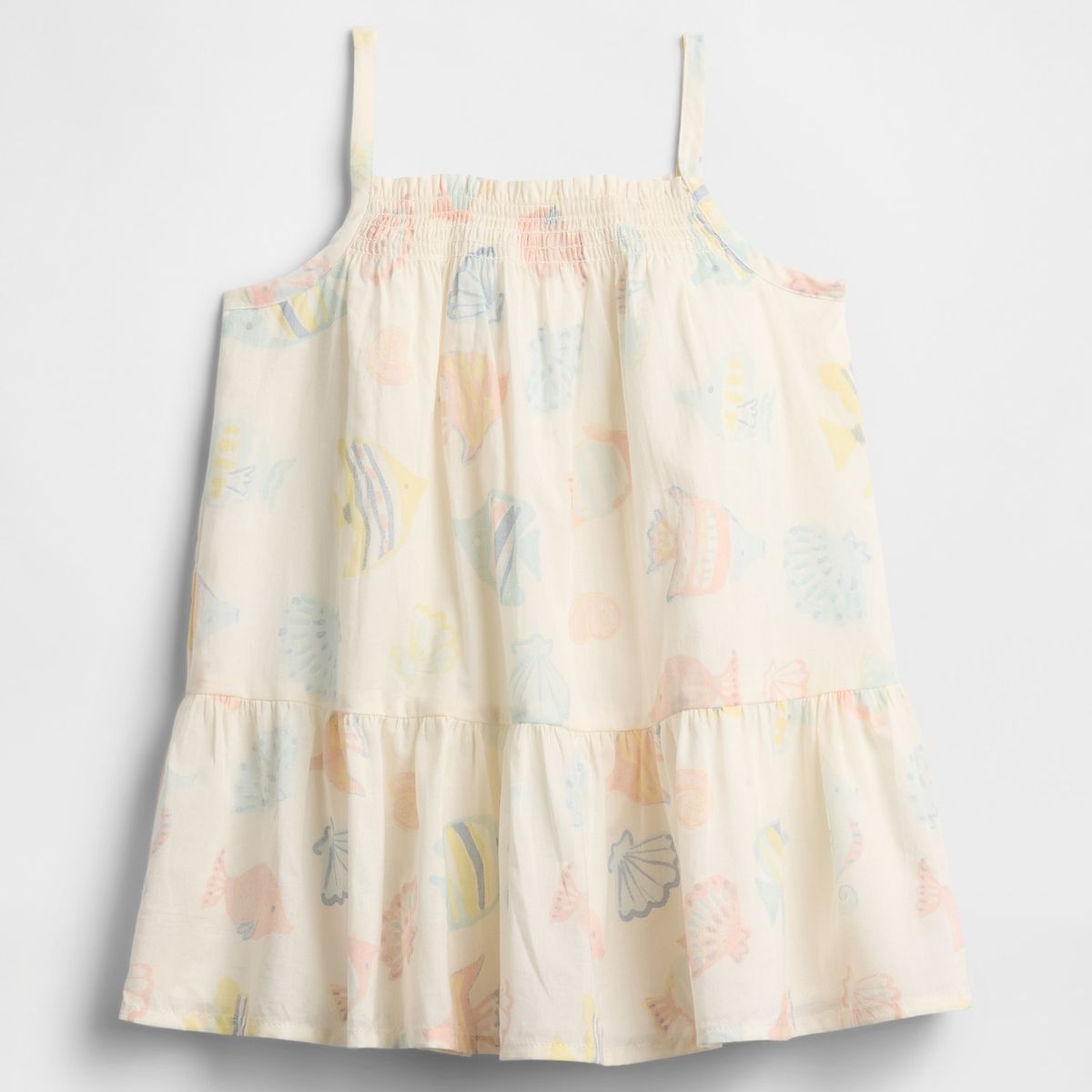 GAP - Vestido Bebé Gap Woven V25 Blanco