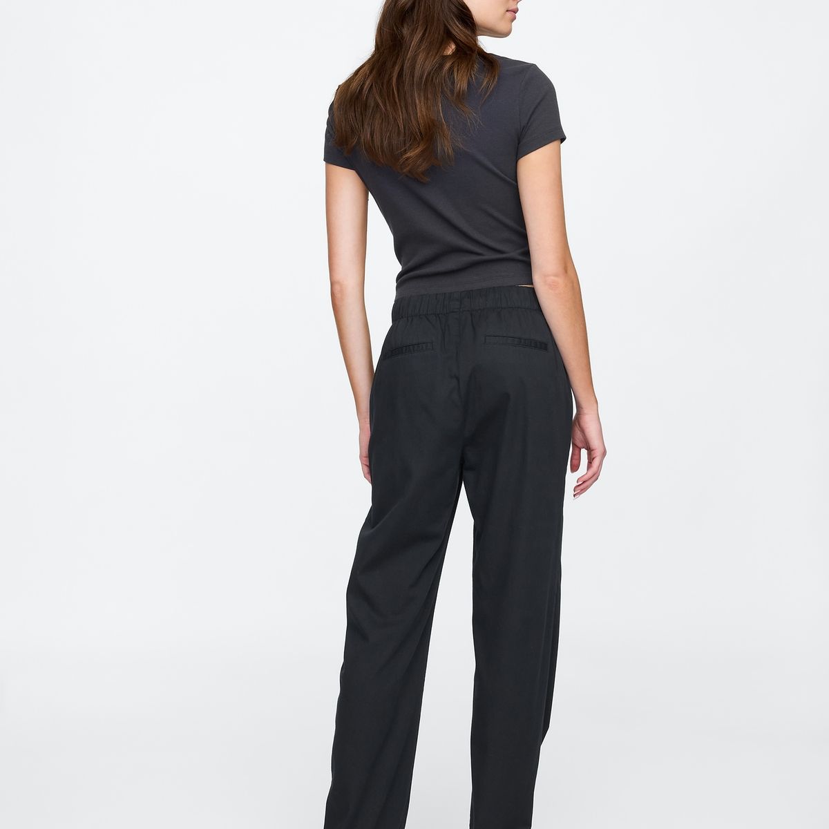 GAP - Pantalón Mujer Easy Twill Negro Gap