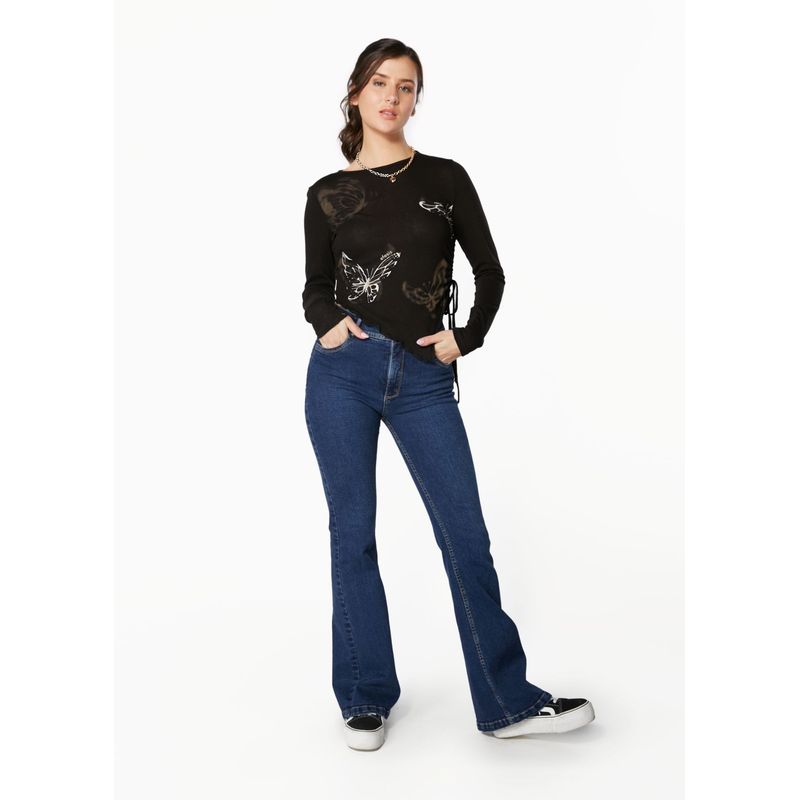 EFESIS - JEANS FEEL FLARE BOLSILLO C TAPETAS EFESIS - Azul