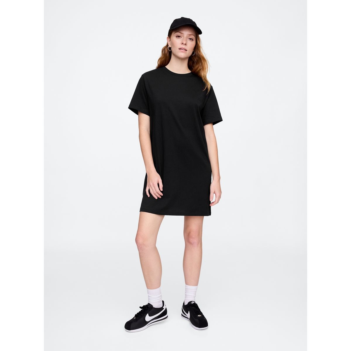 GAP - Vestido Mujer Mini T-Shirt Negro Gap