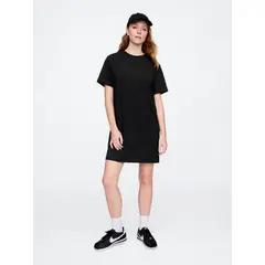 GAP - Vestido Mujer Mini T-Shirt Negro