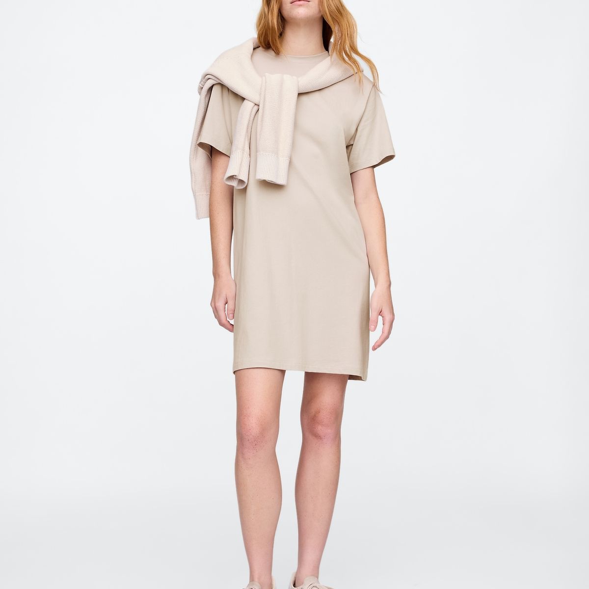 GAP - Vestido Mujer Mini T-Shirt Gris Gap