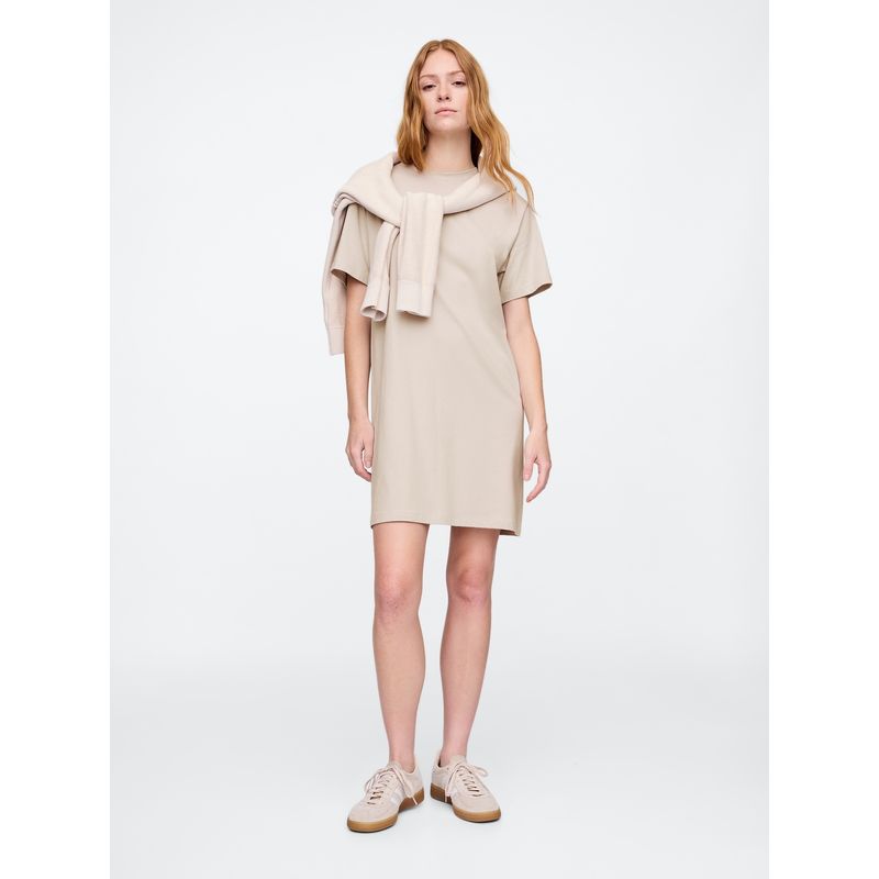 GAP - Vestido Mujer Mini T-Shirt Gris Gap