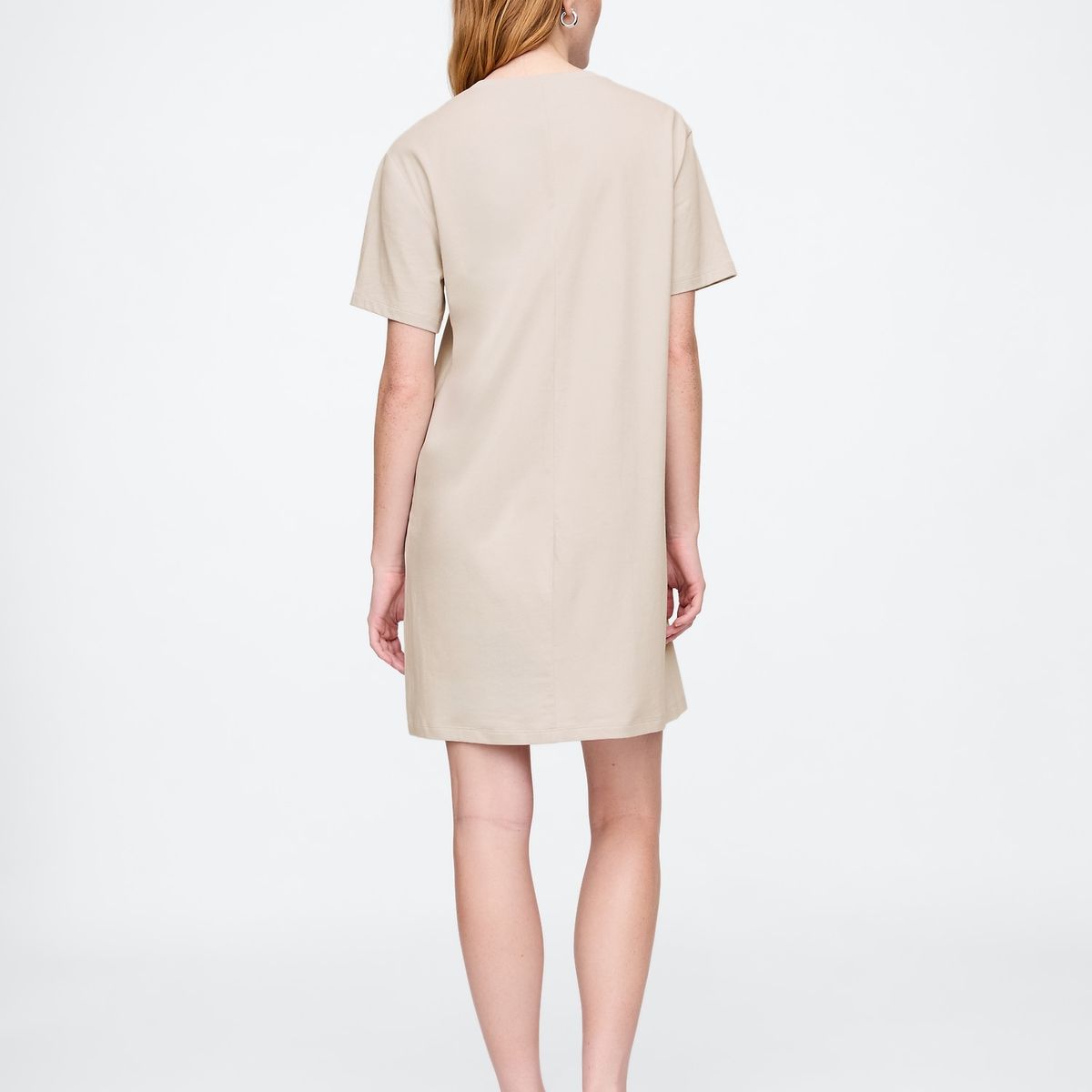 GAP - Vestido Mujer Mini T-Shirt Gris Gap