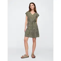 GAP - Vestido Mujer Tie Waist Verde