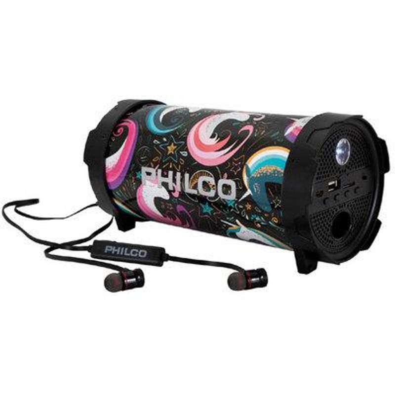 PHILCO - Bazooka Bluetooth Philco Con Audífonos Px56 10W FM Linterna Led PHILCO