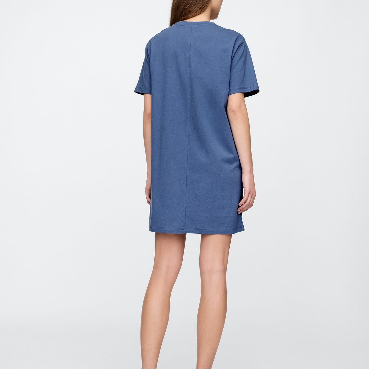 GAP - Vestido Mujer T-Shirt Logo V25 Light Azul Gap