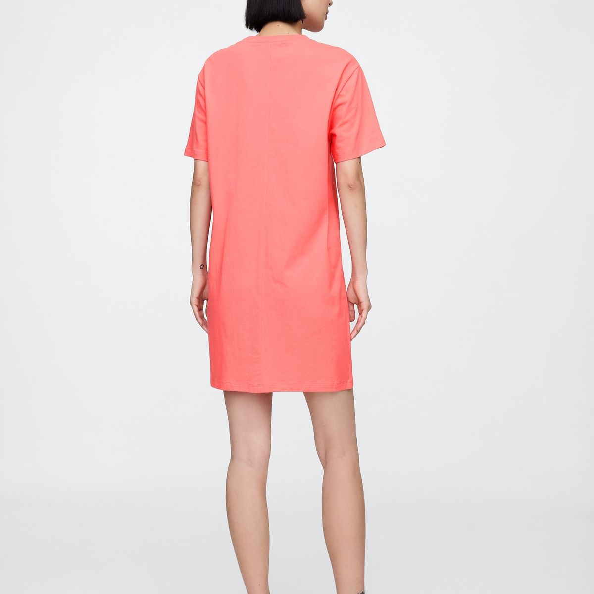 GAP - Vestido Mujer Mini T-Shirt Rosado Gap