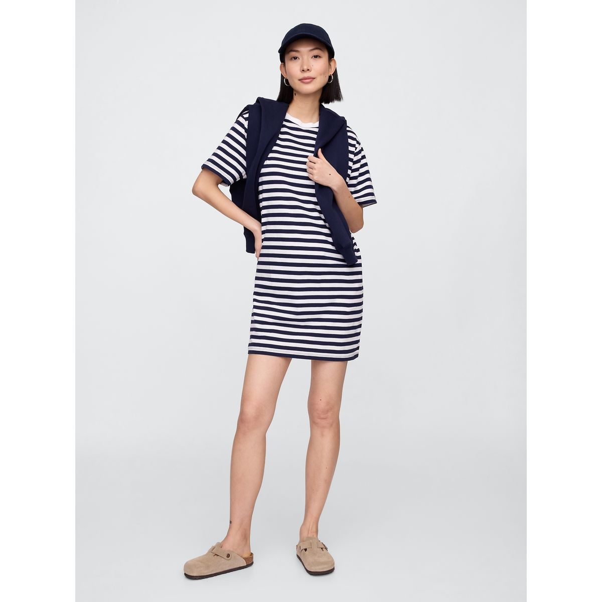 GAP - Vestido Mujer Mini T-Shirt Azul Gap