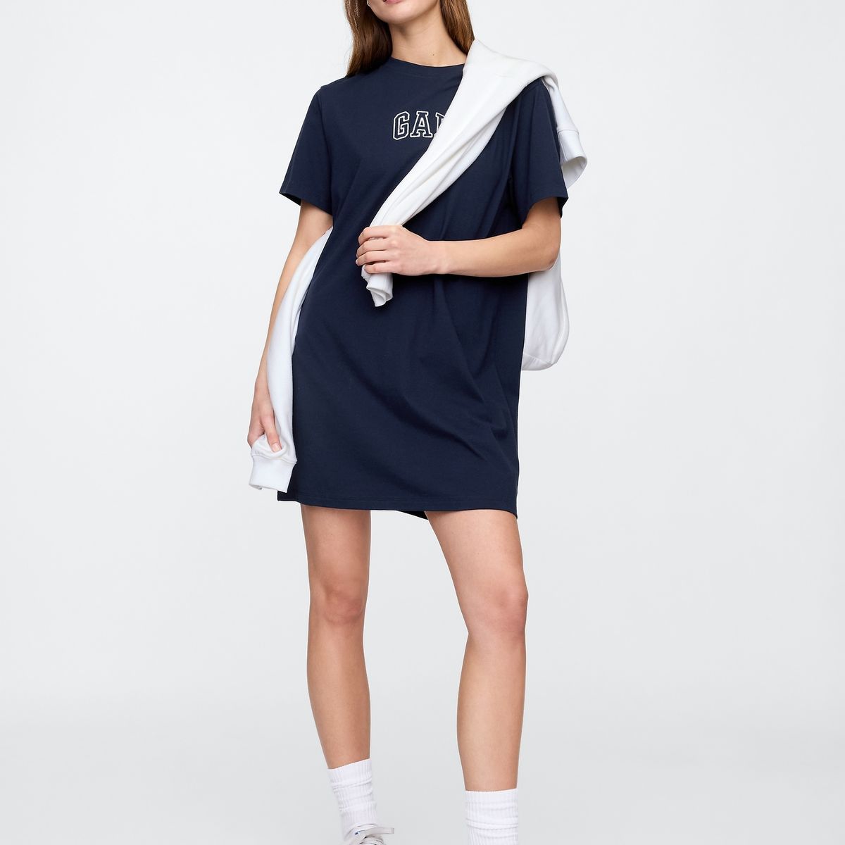 GAP - Vestido Mujer T-Shirt Logo V25 Azul Gap