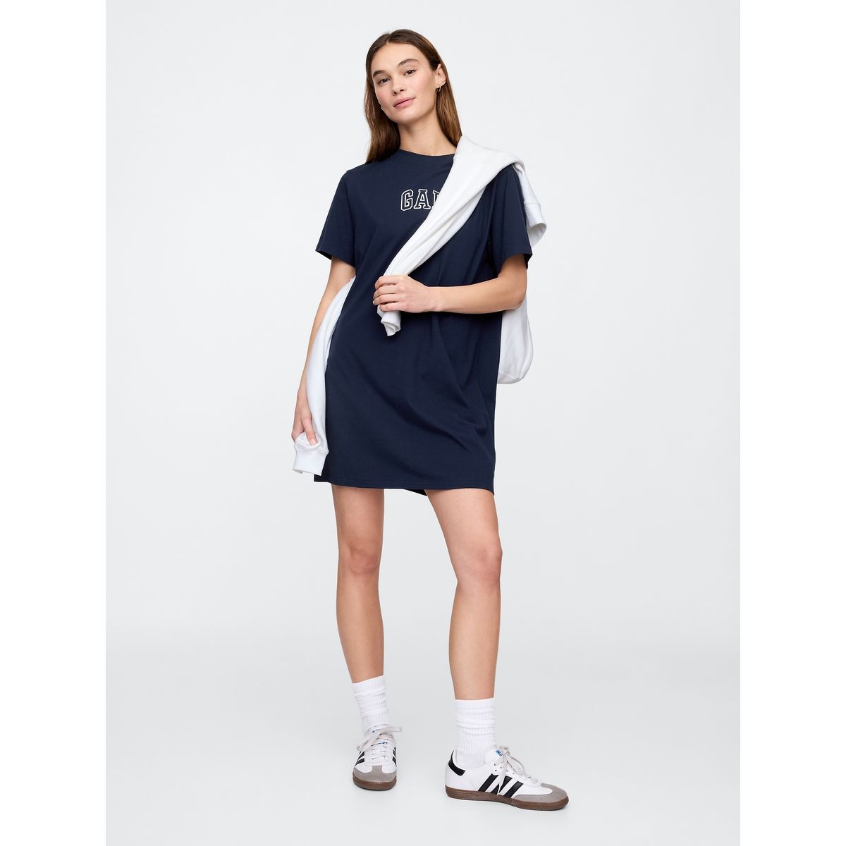 GAP - Vestido Mujer T-Shirt Logo V25 Azul Gap