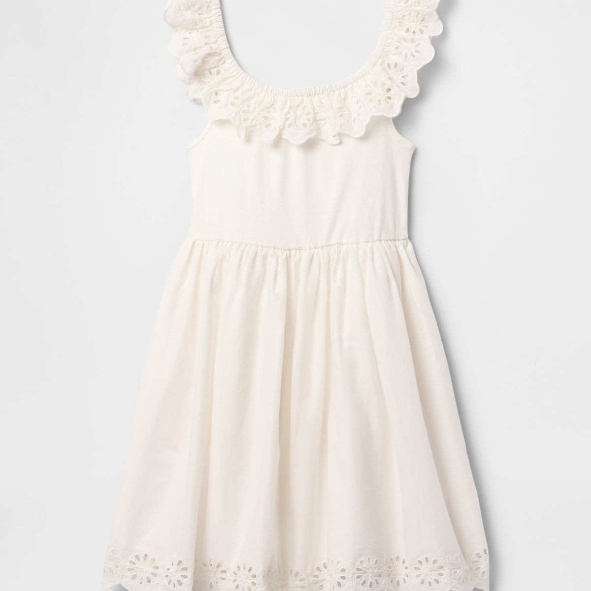 GAP - Vestido Niña Gap Eyelet Blanco