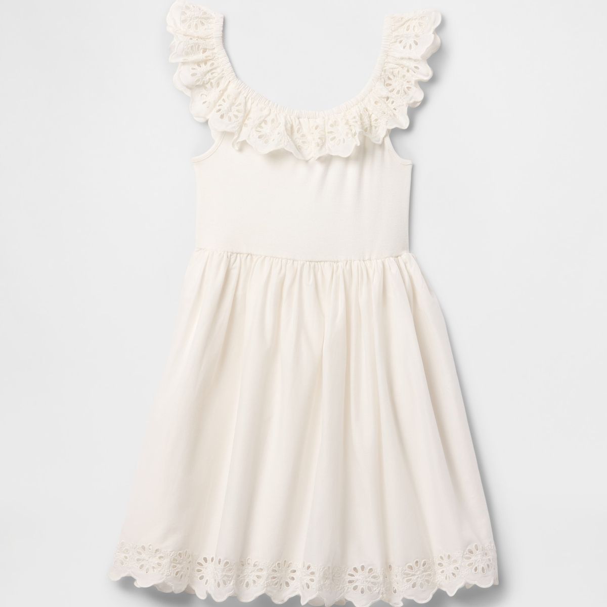 GAP - Vestido Niña Gap Eyelet Blanco