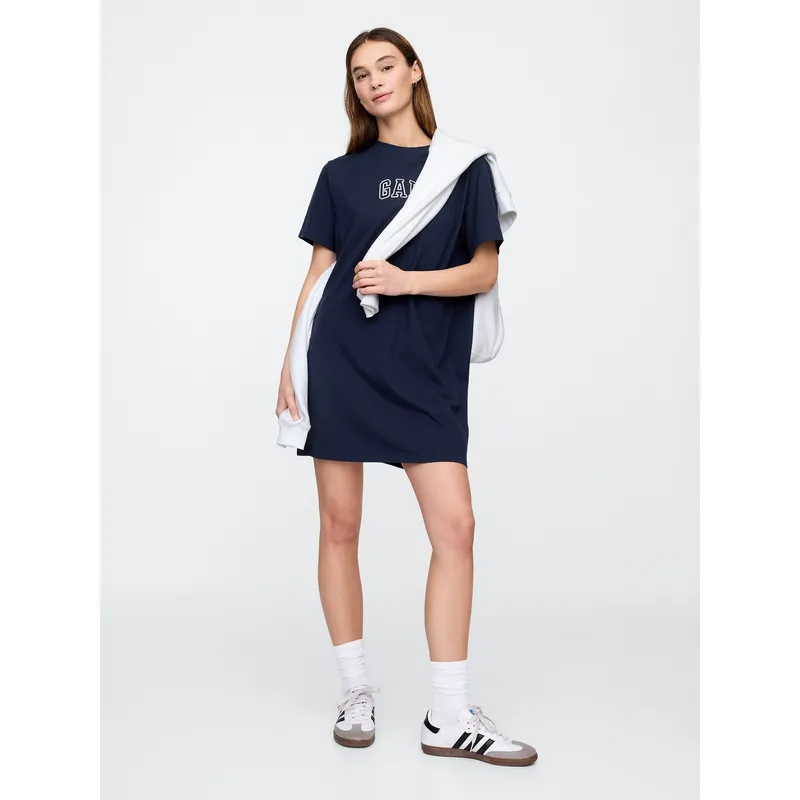 GAP - Vestido Mujer T-Shirt Logo V25 Azul Gap