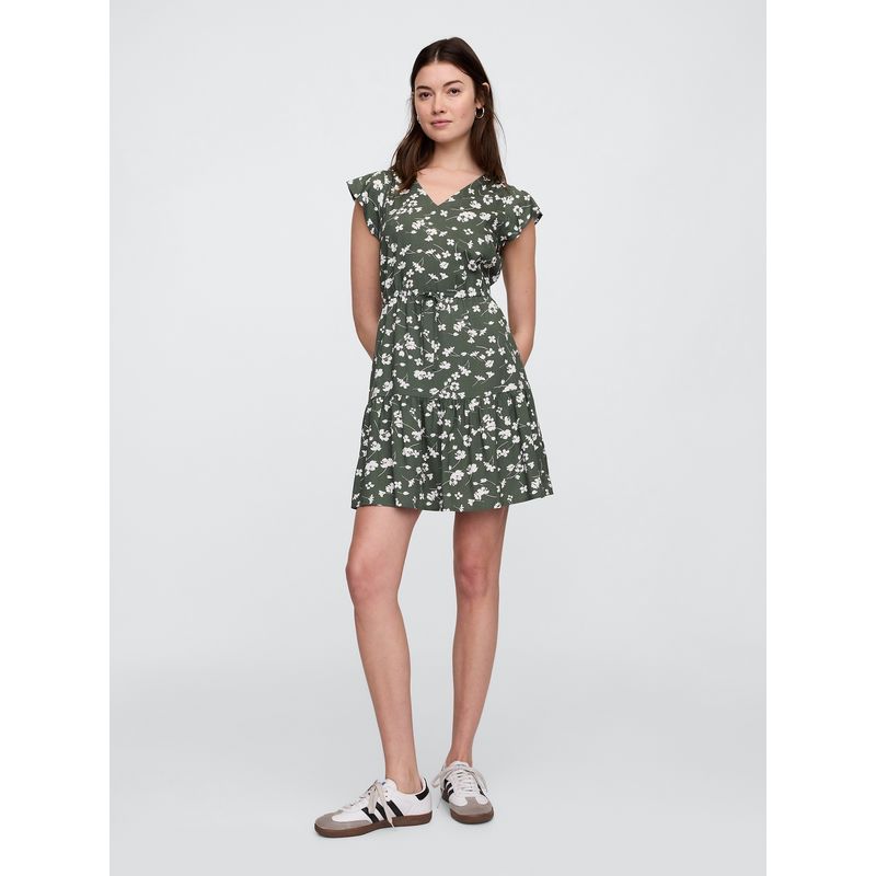 GAP - Vestido Mujer Tie Waist Morado Gap