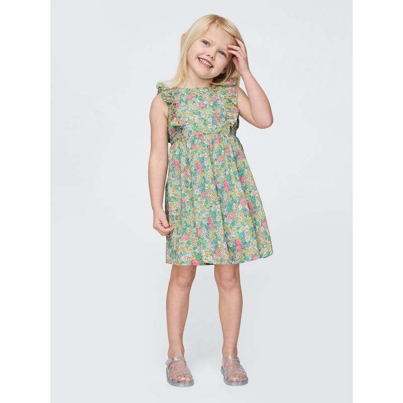 GAP - Vestido Toddler Niña Ruffle Floral Multicolor Gap