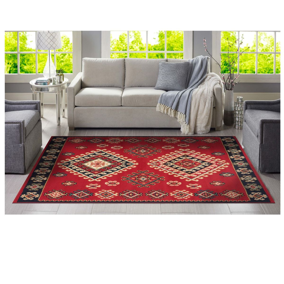 CANNON - Alfombra Fresia Rojo 133x180