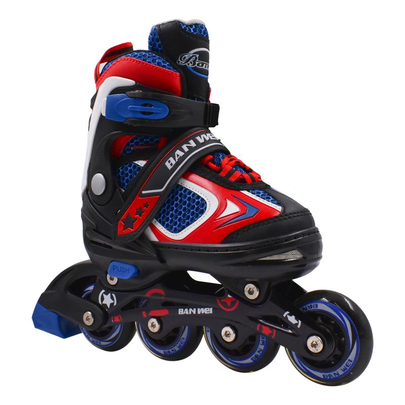 GENERICO - Patines en línea Ban Wei Iris-201 AzulRojo