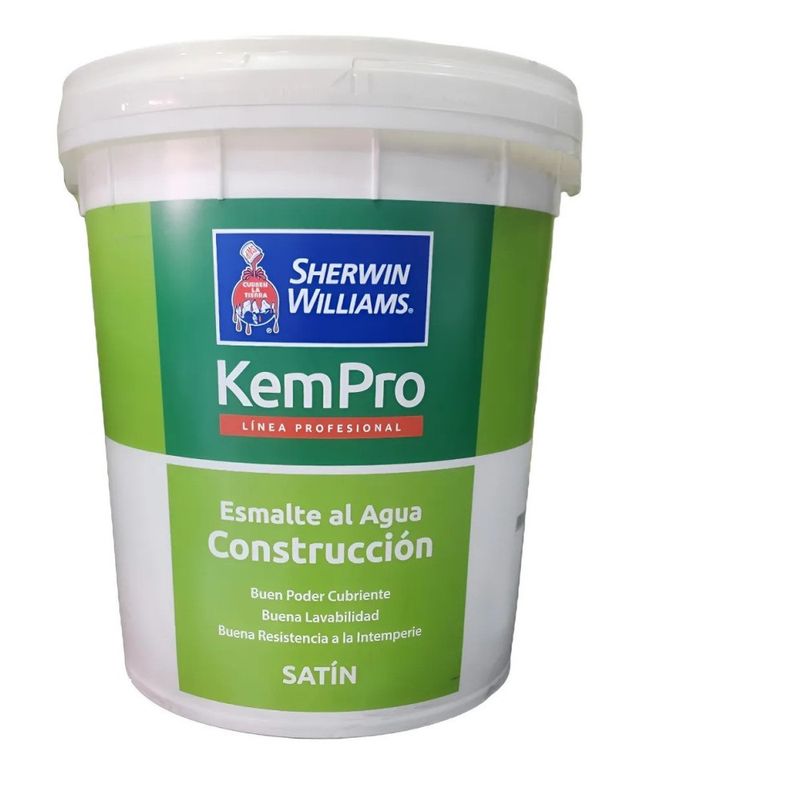 SHERWIN WILLIAMS - Esmalte al agua Kem Pro Sherwin Williams Damasco Tineta