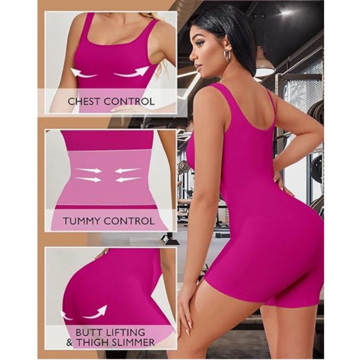 LIKE SHOP - Body Faja Enterito Reductor Modelador Musculosa 2202