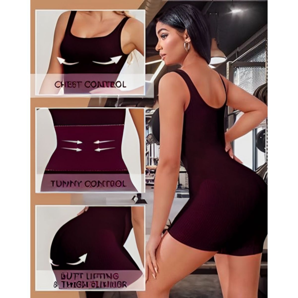 LIKE SHOP - Body Faja Enterito Reductor Modelador Musculosa 2202