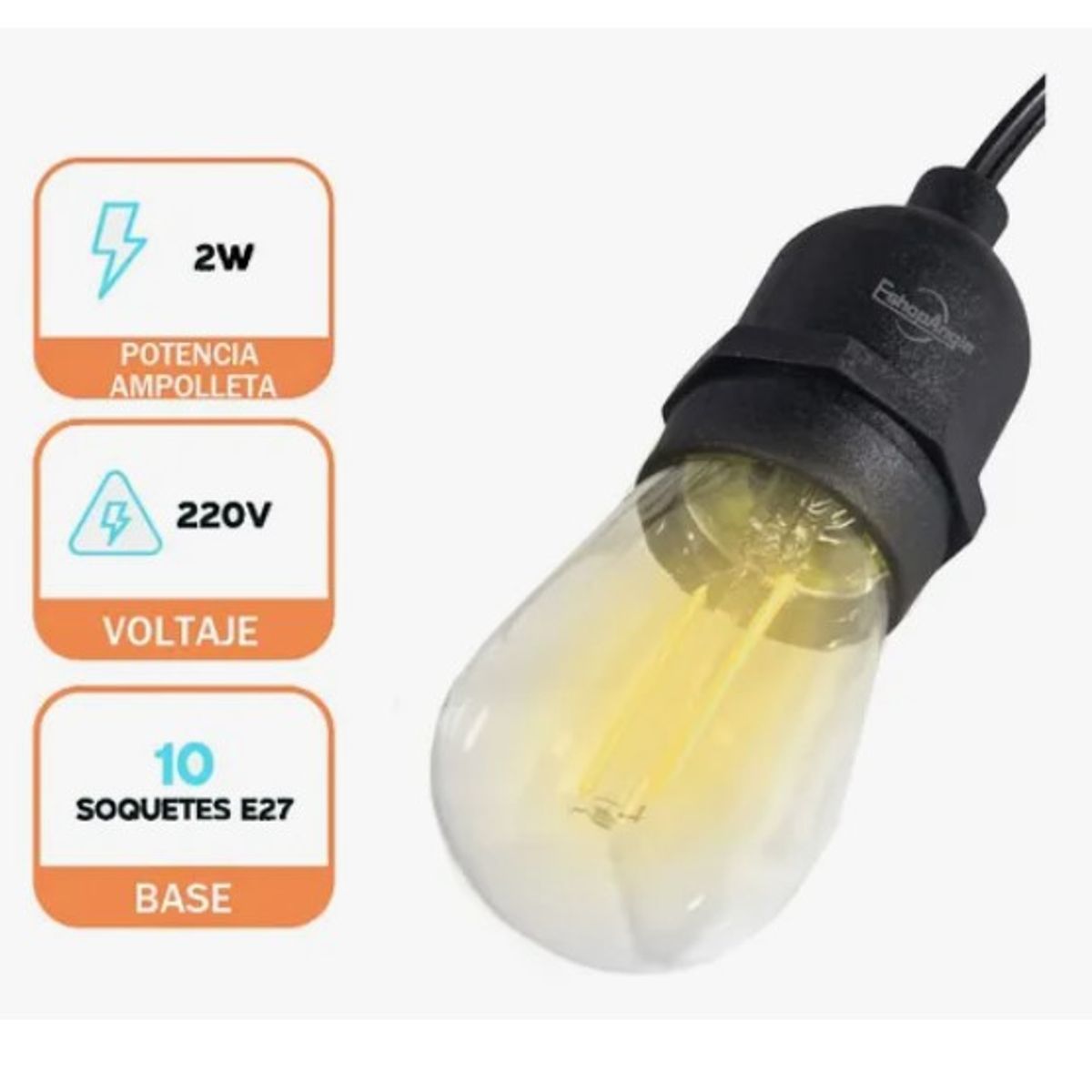 OFERTABKN - Guirnalda Luces Led 10metros 20ampolletas Exterior Interior