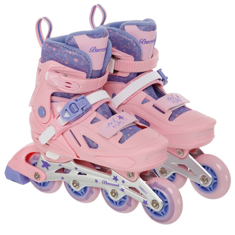 GENERICO - Patines en Línea Infantiles Ajustables Rosado
