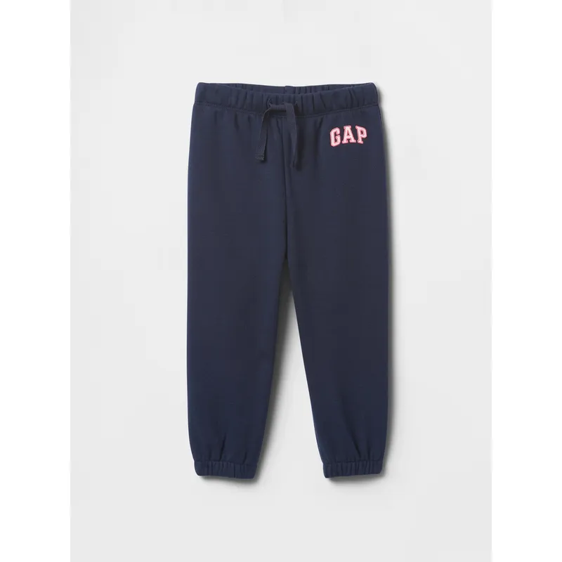 GAP - Pantalón De Buzo Toddler Niña Logo Pull-On Liso Azul Gap