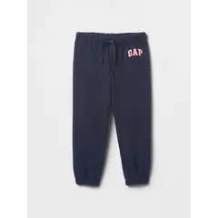 GAP - Pantalón De Buzo Toddler Niña Logo Pull-On Liso Azul