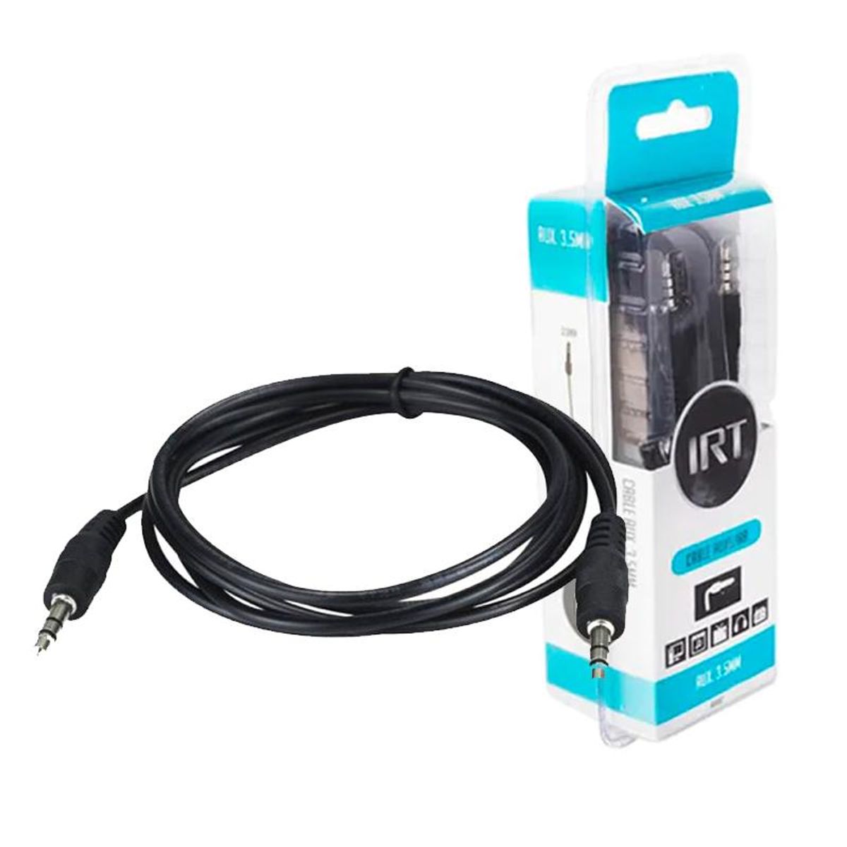 IRT - Cable Auxiliar IRT Jack 35MM de 18 Metros - Negro