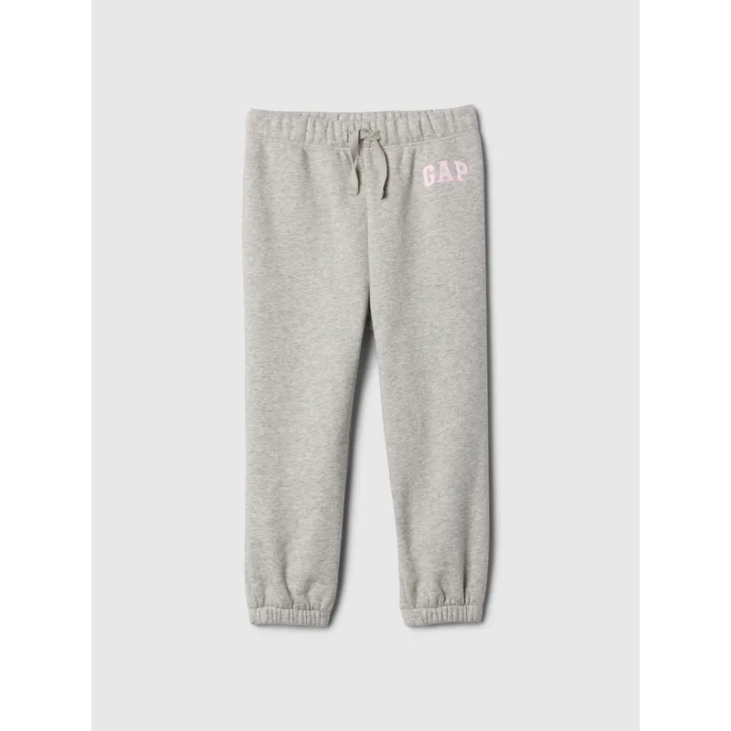 GAP - Pantalón De Buzo Toddler Niña Logo Pull-On Print Gris Gap