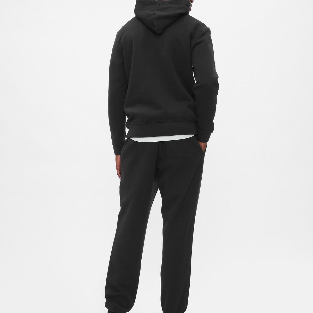 GAP - Pantalón De Buzo Hombre Logo Negro Gap