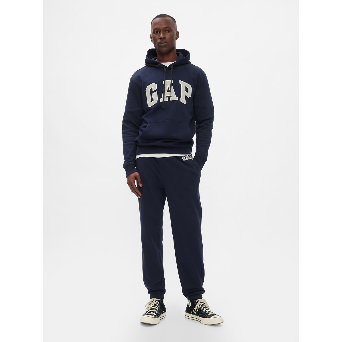 GAP - Pantalón De Buzo Hombre Gap Logo Azul Marino