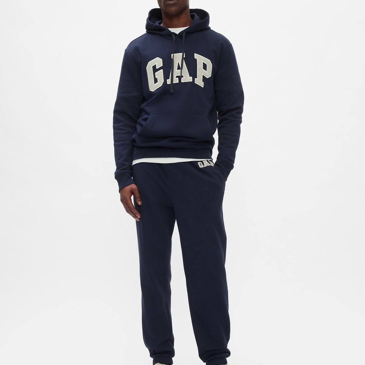 GAP - Pantalón De Buzo Hombre Gap Logo Azul Marino