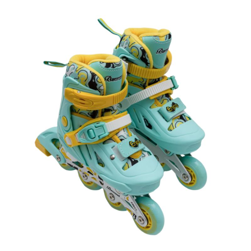 GENERICO - Patines en Línea Infantiles Ajustables Azul
