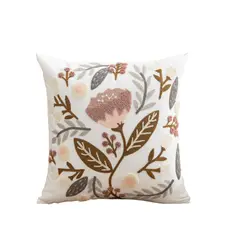 GENERICO - Funda De Cojín Decorativa Hermosos Bordado 45x45