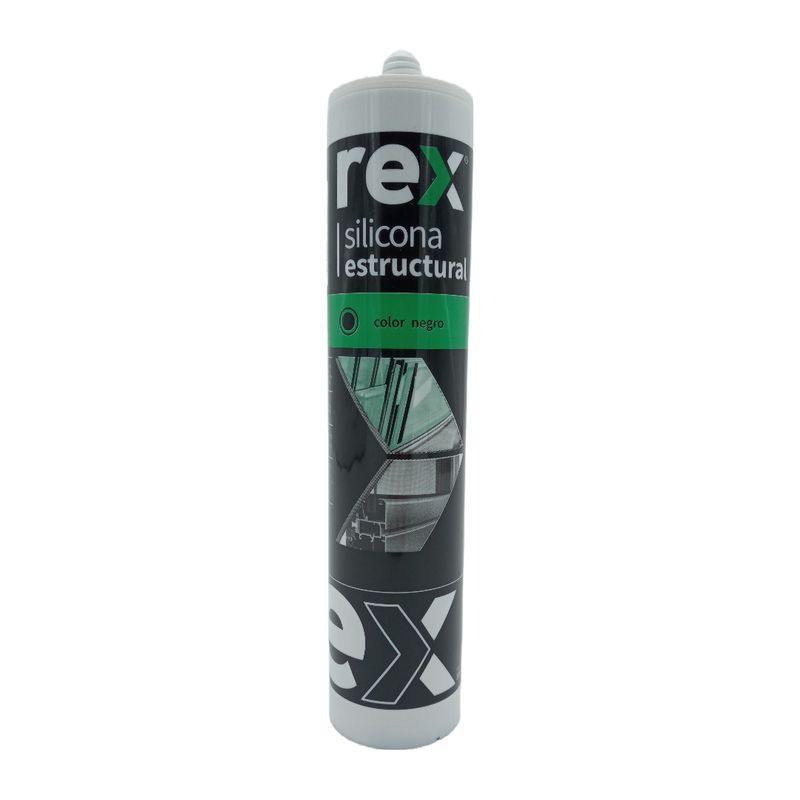 GENERICO - SILICONA ESTRUCTURAL NEGRO 300ML REX/MIMBRAL