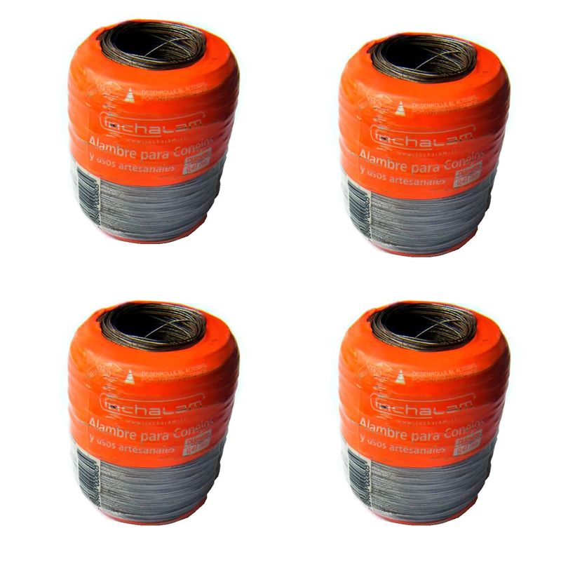 GENERICO - ALAMBRE PARA CONEJO 0.41MM (ROLLO 386MT)INCHALAM(PACK 4 UN)