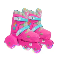 GENERICO - Patines en línea ajustables Infantiles RolliPop Pink
