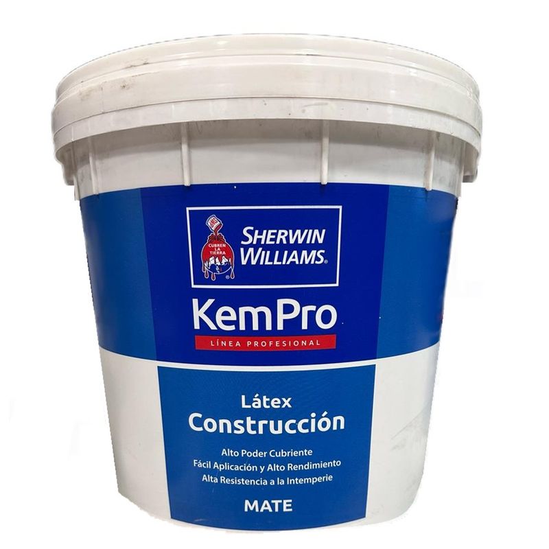 SHERWIN WILLIAMS - Latex Construccion Kem Pro Sherwin Williams GRIS ARENA Tineta
