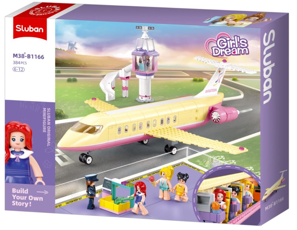 Avion de Transporte de Pasajeros Jetgirl compatible Lego