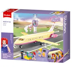 SLUBAN - Avión de Transporte de Pasajeros Jetgirl compatible Lego