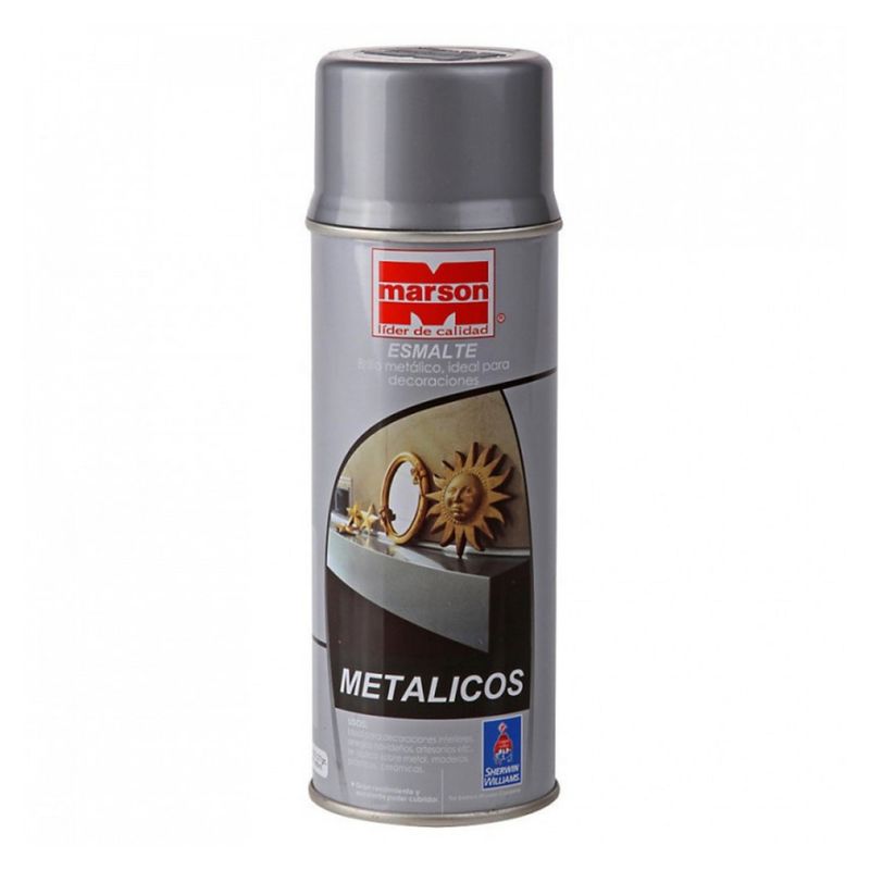 MARSON - PINTURA ESMALTE METALIZADO PLATA 350ML MARSON