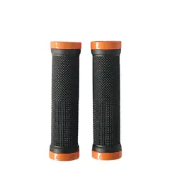 OZONO - Puños Bicicleta Doble Lock Grip Manillar Mtb - Naranja