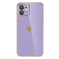 GENERICO - Carcasa Corazones Para iPhone 13 / 14 Lila