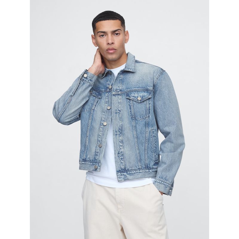 GAP - Chaqueta Hombre Denim Icon Azul Gap
