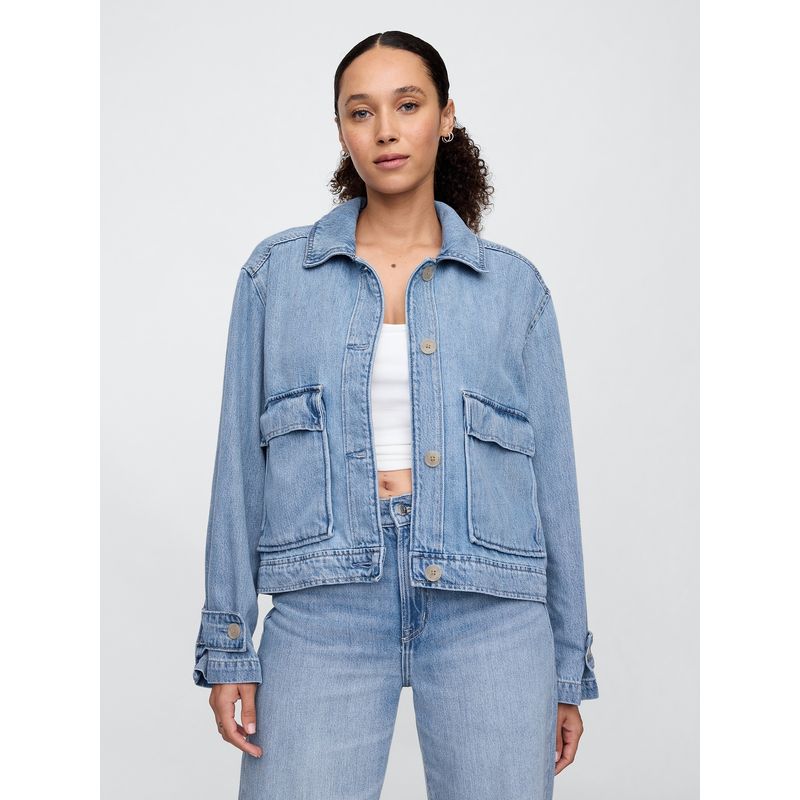 GAP - Chaqueta Mujer Denim Utility Azul Gap